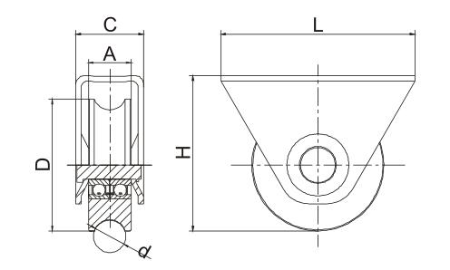 sliding door roller size 