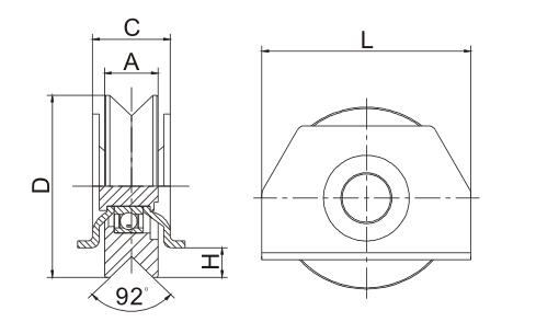 sliding gate wheel