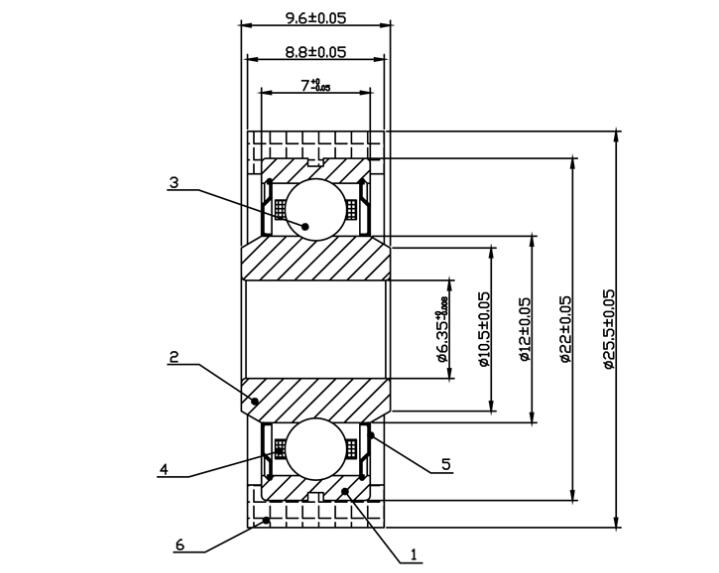 pulley bearing size 