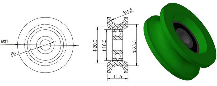 Pulley Wheels With Bearings