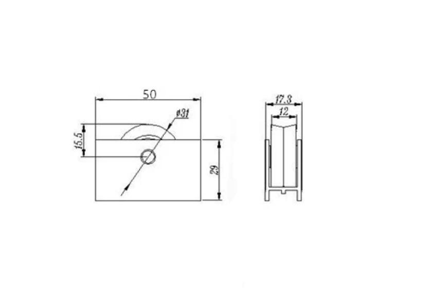 sliding aluminium window wheel size 